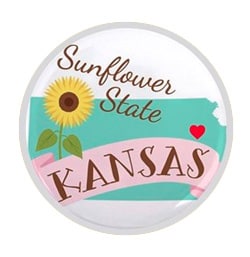 Kansas button