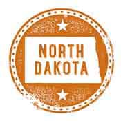 North Dakota button